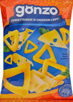 Трикутники кукурудзяні зі смаком сиру Gonzo м/у 40г