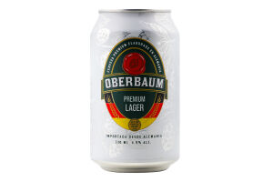 Пиво 0.33л 4.9% Lager Premium Oberbaum ж/б