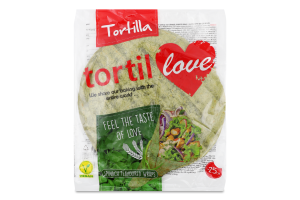 Тортилья з пшеничного борошна з шпинатом 240г TORTILlove