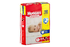 huggies snug and dry size 1 44 ct