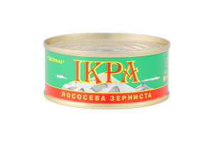Икра лососевая зернистая соленая Застольная ТОВ Дальриба ж/б 80г