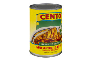 Cento Ready to Serve Macaroni & Bean Pasta Fagioli