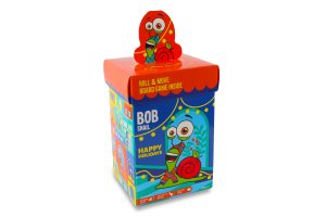 Набор продукции с игрой и игрушкой Подарочный бокс Bob Snail к/у 300г