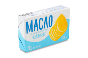 Масло Селянське Хвиля солодковершкове 73% 180г Альдіс Д