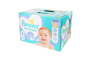Подгузники для детей 9-14кг 4 Active Baby Pampers 76шт