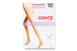 Колготки женские Conte elegant Active soft 20den 3 natural