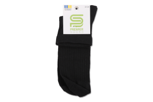 Шкарпетки Premier socks Економ вис рубч чор р22-24