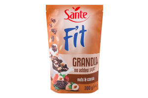 Гранола Sante Fit з какао-горіхом без цукру