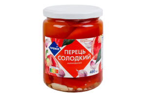 Перець солодкий маринований пастеризований 480 г ТМ "Премія"