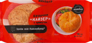 Булочки з кунжутом Кайзер Agrola м/у 2х55г