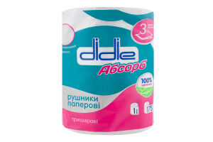 Рушник папер. Didie 1 шт. Абсорб 3-х шар. 175