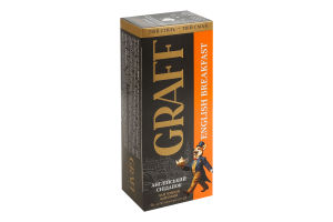 Чай чорний байховий Англійський сніданок Graff к/у 25х2г