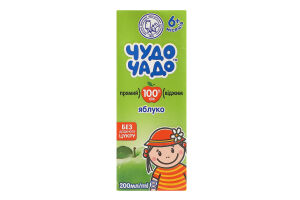 Сок яблоко Чудо-чадо 200мл