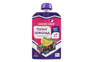 Топпинг со сладкой стевией Шоколад Green Leaf д/п 90г