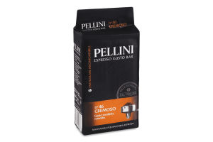 Кава натуральна смажена мелена N.20 Cremoso Espresso superiore Pellini в/у 250г