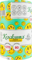 Рушник паперовий зелений 80м Кохавинка 1шт