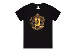 Футболка чол Sol's Imperial 190 Герб України чор M