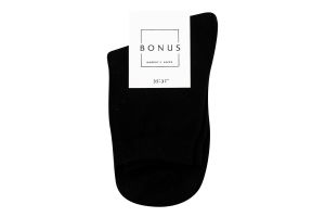 Шкарпетки жіночі чорні класичні р.21-23 3541 Bonus