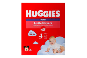 Подгузники-трусики Huggies Pants Box 4 для мальчика, 9-14 кг, 72 шт