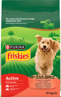 Корм сухой полнорационный для взрослых собак с говядиной Active Friskies м/у 10кг