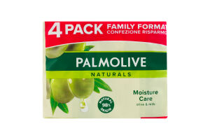 Мыло твердое Оливка и молочко Moisture care Naturals Palmolive 4х90г