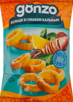 Кольца кукурузные со вкусом кальмара Gonzo м/у 40г