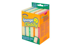 Губка двостороння Sponge Daddy Scrub Daddy 4шт