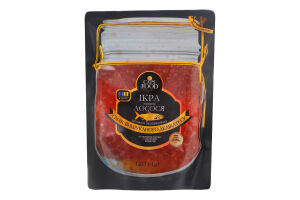Икра имитированная со вкусом лосося пастеризованная Caps food д/п 120г