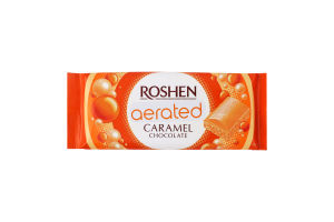 Шоколад білий карамельний пористий Roshen м/у 80г