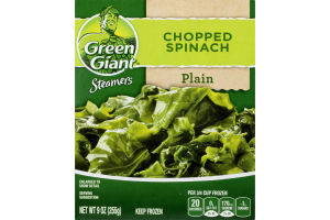 Green Giant Steamers Chopped Spinach Plain