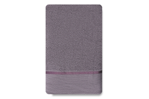 Рушник темно-сірий махровий 100*150см 360г/м2 Aisha