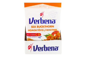 Цукерки м'які з обліпихи з вітамінами Verbena м/у 60г