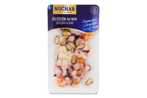 Коктейль из морепродуктов вареных очищенных пастеризованных Nuchar охл в/у 150г