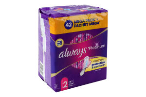 Прокладки гігієнічні ароматизовані Super Platinum Always 42шт