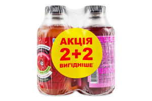 Напитки брожения фильтрованные непастеризованные Kombucha Apple&Pear + Berry + Grape&Apple Vit-Fit м/у 4х0.5л