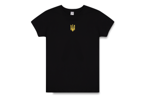 Футболка жіноча Sol's Imperial 190 Тризуб чорн XL