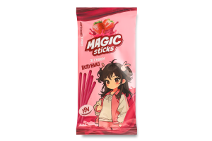 Соломка глазированная со вкусом клубники Magic sticks KBV м/у 60г