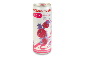 Напиток безалкогольный сокосодержащий негазированный со вкусом малины и экстрактом лаванды Моршинська ж/б 0.33л