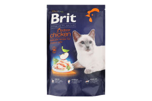 Корм полнорационный для котов Chicken Indoor Premium by Nature Brit д/п 800г