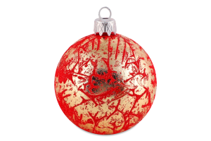 Прикраса ялинк Куля Ретро Оксамит пласт 60мм 1541