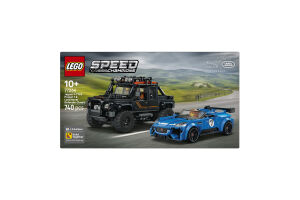 Конструктор для детей от 10лет №77264 Jaguar F-type&Land Rover defender classic Speed champions Lego 730эл