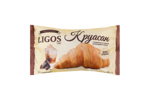 Круасан з начинкою зі смаком шоколадного крему , ТМ "LIGOS" 70г