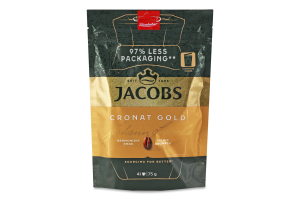 Кава натуральна розчинна сублімована Cronat Gold Jacobs д/п 75г