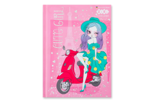Блокнот ZiBi Cute Girl А-6 кл. рожевий