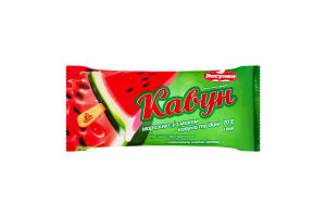 Морозиво 5.5% з комбінованим складом сировини зі смаком кавуна та дині Ласунка м/у 70г