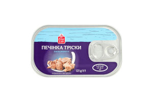 Печень трески стерилизованная Fine Life ж/б 121г