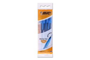 Ручка шариковая синяя 1мм Classic Round stic BiC 4шт