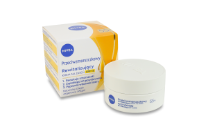 Крем для лица дневной против морщин + ревитализация с натуральным аргановым маслом и кальцием SPF 15 55+ Nivea 50мл