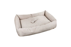 Лежак д/собак Патрік №4 бежевий прямокутний 70*100*22см Матис