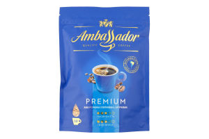 Кава натуральна розчинна сублімована Premium Ambassador д/п 100г